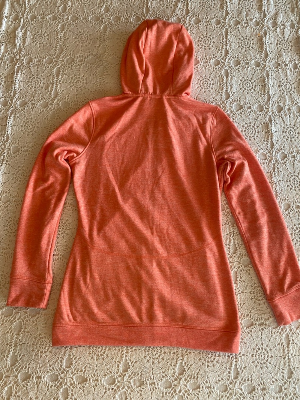 O’NEIL ZIP UP HOODIE WOMEN'S SIZE SMALL Y2K SURFER SKATER LT ORANGE - Picture 2 of 10